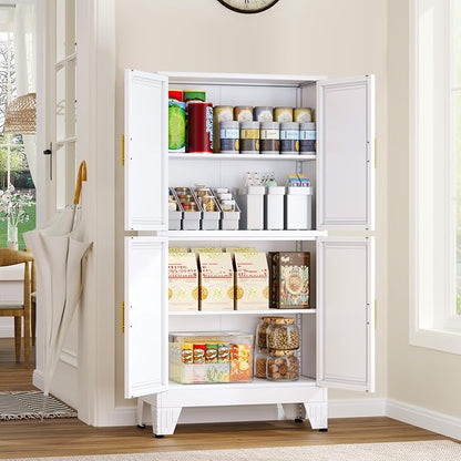 GAIOUS 47.25" Metal Pantry Cabinet, Storage Cabinets - Image 2