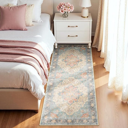 RELEANY Area Rugs 2'x8' Runner Rug Non Slip Washable - Image 2