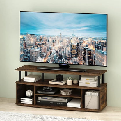 Furinno Jaya Large Entertainment Center Stand Unit/TV - Image 3