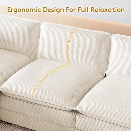 ROWHY 112'' Oversized Modular Sectional Cloud Couch - Image 5