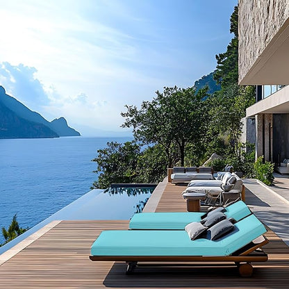 Outdoor Chaise Lounge Cushions for Patio, Waterproof Replacement Seat Cushions - Image 7