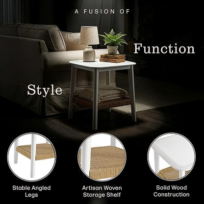 Alaterre Furniture Calais 2-Tier Small End Table - Image 4