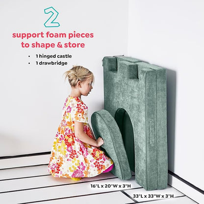Yourigami Kids and Toddler Play Castle, Playroom Couch Add-On Set, Durable - Image 2