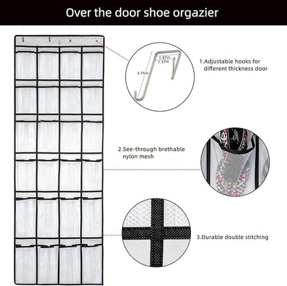 SAVERHO Over the Door Shoe Organizer, Hanging Shoe Organizer - Image 3