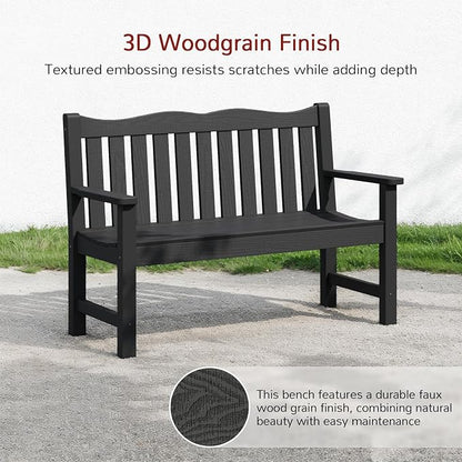 Stoog Weatherproof Outdoor Bench & Outdoor Chairs Set, Patio Furniture Set - Image 8