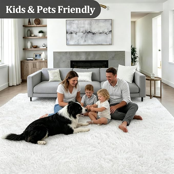 6x9 Area Rugs for Living Room Bedroom: Ultra Soft Fluffy Shag Rug Upgrade - Image 4