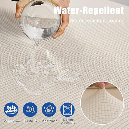Water Repellent L Shaped Couch Covers 4 Pieces Sofa Seat Cushion Slipcovers - Image 4