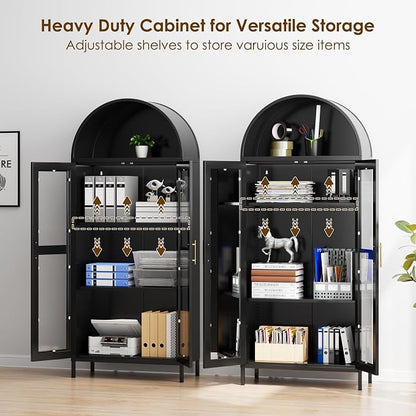 VEXPOR 73" Tall Arched Bookcase - Image 7