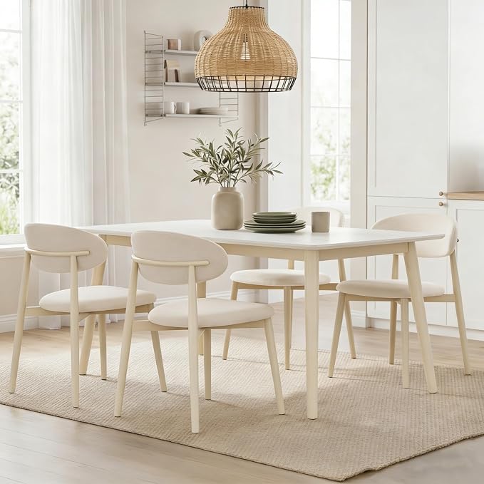 UVV Dining Chairs Set of 4, Metal Kitchen Chairs by UVVLivetheQualityLife