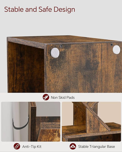 SUNMORY 6 Tier Tree Bookshelf, Small Bookcase - Image 6
