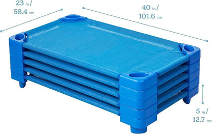 ECR4Kids Stackable Kiddie Cot, Ready-To-Assemble, Toddler Size, Classroom - Image 2