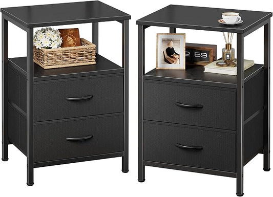 Huuger Night Stand Set of 2, Nightstand by Huuger