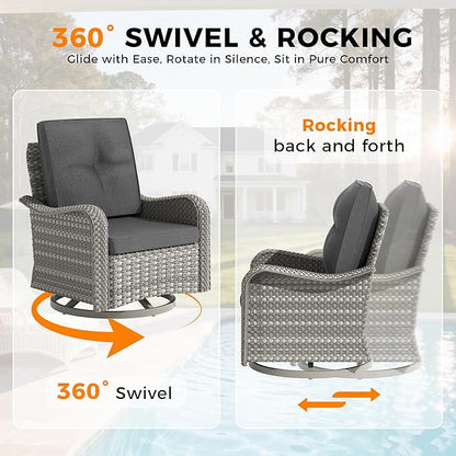 14-Seat Outdoor Wicker Patio Furniture Set - Image 5
