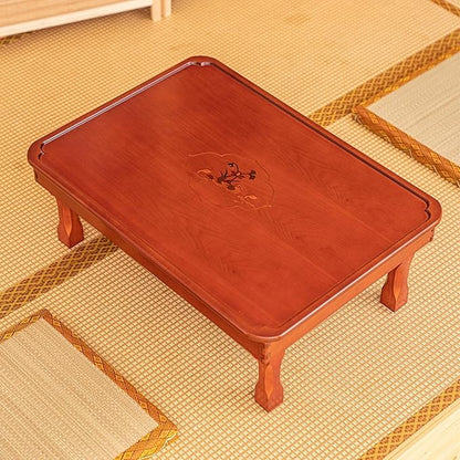 Square Folding Coffee Table, Korean Dining Table, Solid Wood Low Tables by Unknown