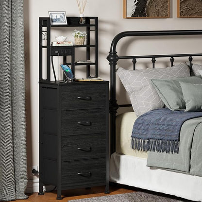 Furnulem Nightstands Set of 2, Tall Night Stand - Image 7