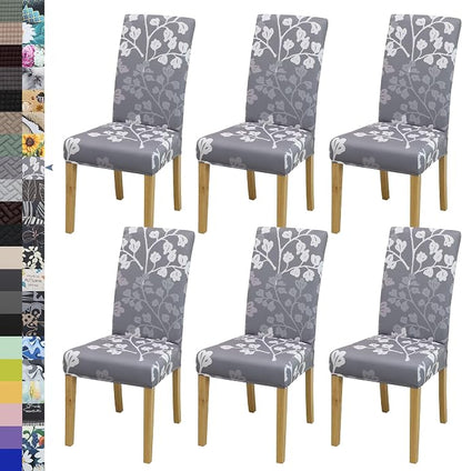 BIETYONE Stretch Dining Chair Covers Set of 6, Soft Removable Washable Kitchen by BIETYONE