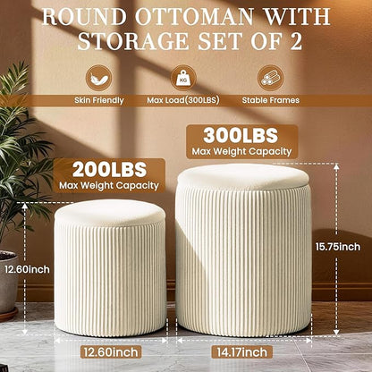 Vanity Stool Set of 2 - Image 2