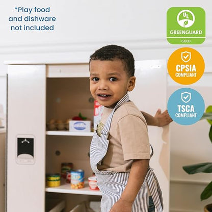 ECR4Kids Wooden Pretend Play Kitchen Refrigerator - Image 7