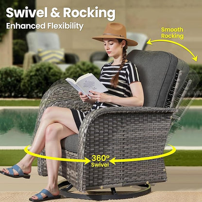ovios 7-Piece Patio Furniture Set, Outdoor Wicker Sofa - Image 2