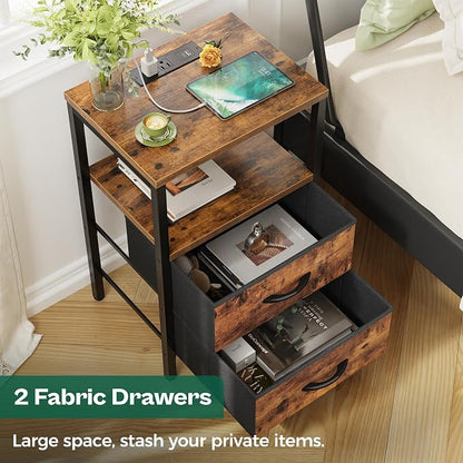 Huuger Nightstands Set of 2, End Tables - Image 5