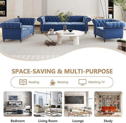 AVZEAR Living Room Loveseat Sofa, Upholstered Sofa Modern Loveseat Sofa - Image 9