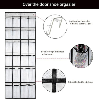 SAVERHO Hanging Shoe Organizer, Over The Door Shoe Organizer - Image 3