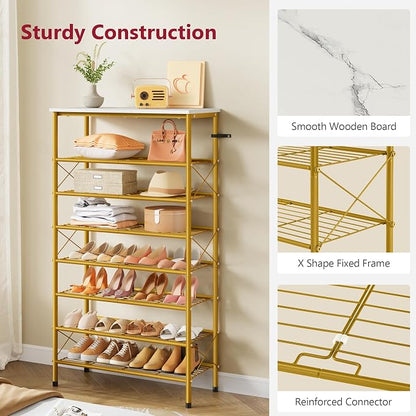 Tajsoon 8 Tier Shoe Rack Organizer - Image 6