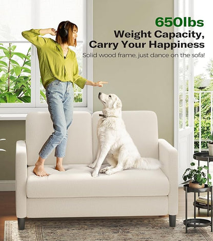 Welzona Loveseat, Comfy Teddy Love Seat - Image 5