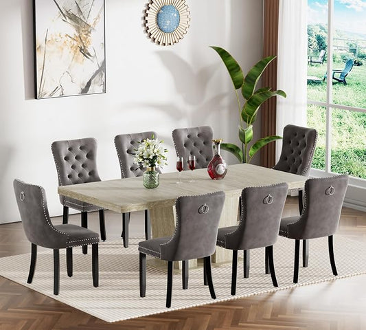 Henf 9 Pieces Extendable Dining Table Set by Henf