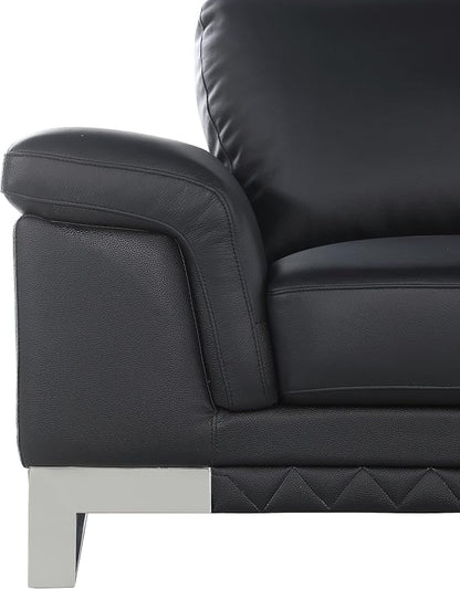 Blackjack Furniture Weston Collection Genuine Italian Leather Living Room Sofa - Image 10