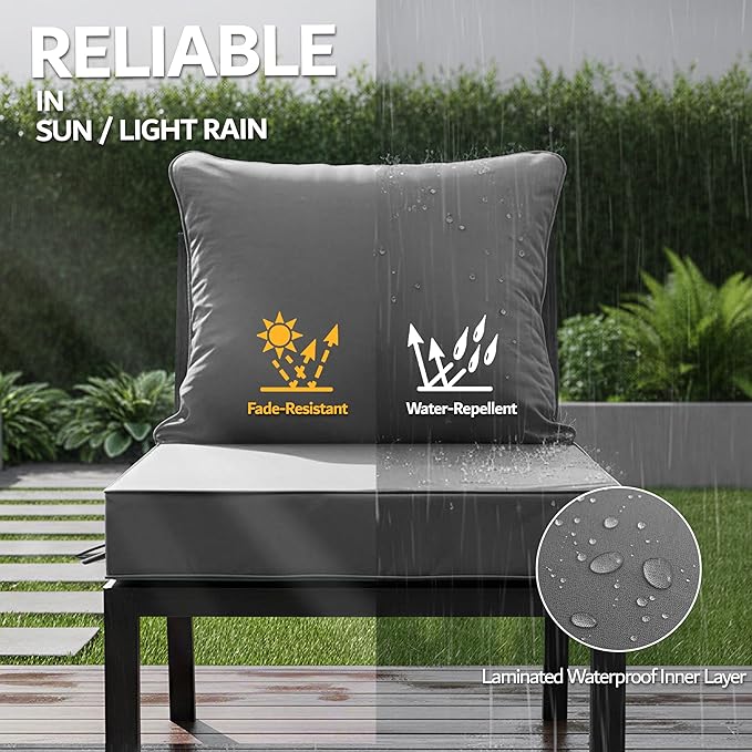 24x24 Inch Outdoor Chair Cushion - Image 3