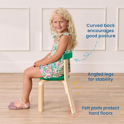 ECR4Kids Bentwood Table and Curved Back Chair Set, Kids Furniture, Contemporary - Image 5