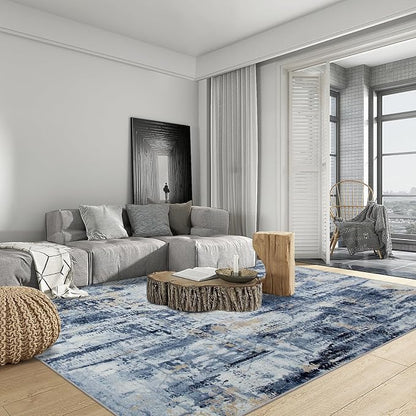 5x7 Area Rugs Washable Rug: Modern Abstract Living Room Rug Soft Anti-Skid Thin - Image 3