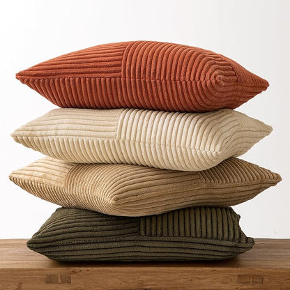 MIULEE Rust-Olive Green Decorative Throw Pillow Covers 18x18 Inch Set of 4 Boho - Image 6