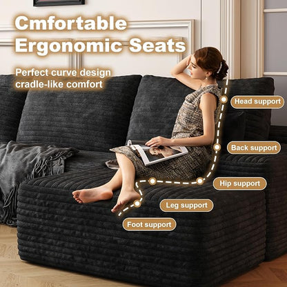 AUGOP 108" Sectional Couches for Living Room Modern Modular Sofa - Image 5
