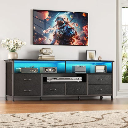 Furologee 55 Inch TV Stand, Entertainment Center - Image 6