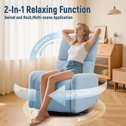 Korser 360° Rocking Chair, Nursery Rocker Chair - Image 3
