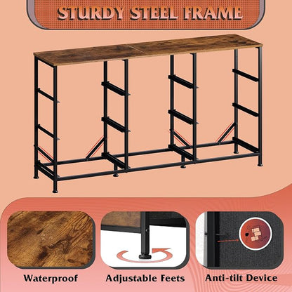 WLIVE 47''W Dresser for Bedroom, Dresser TV Stand for 45, 55 inch TV, Wide - Image 7