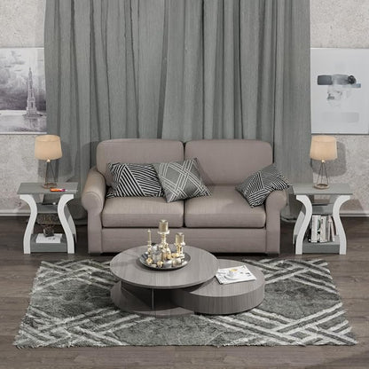 FROMJBEST End Tables Living Room Set of 2, Nightstand - Image 5