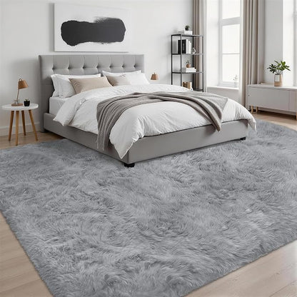 Fluffy Area Rugs 9x12 Living Room Bedroom: Ultra Soft Shag Rug Upgrade Non-Slip - Image 3
