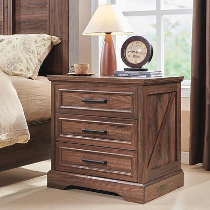 ACCOHOHO Farmhouse Nightstand by ACCOHOHO