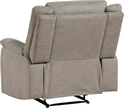 Lexicon Manual Recliner Chair, Polished Microfiber Reclining Sofa Chair - Image 15