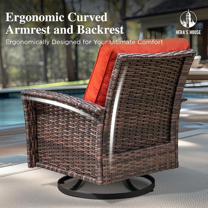 HERA'S HOUSE Outdoor Swivel Chairs - Image 7