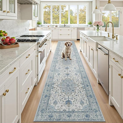 RELEANY Area Rugs 2'6"x14' Runner Rug Non Slip Washable by RELEANY
