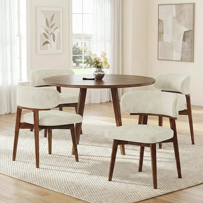 Dining Chairs Set of 2, Modern Upholstered Dining Chairs, Wooden Kitchen Chairs - Image 8