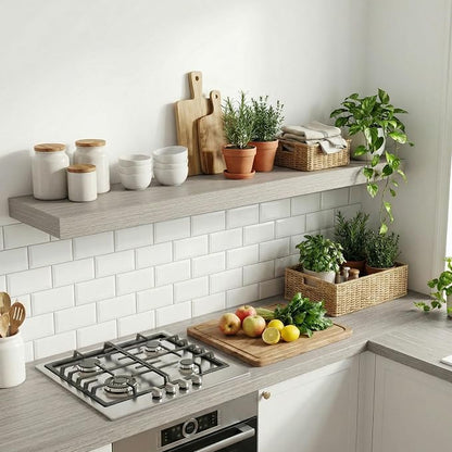 Dreamland Large Floating Shelves, 12 inch Deep Wall Shelves, Rustic Wood - Image 4