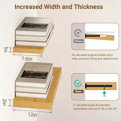 48 Inch Floating Shelves, 12 Inch Deep Floating Shelves - Image 5