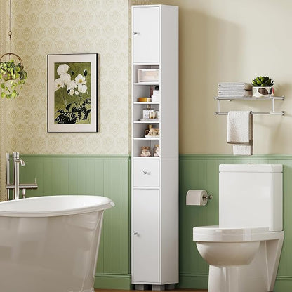 TEENFON Bathroom Cabinet, Narrow Bathroom Storage Cabinet by TEENFON