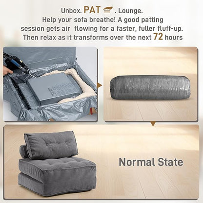 Folding Sofa Bed Convertible Sleeper Chair 33" - Image 3