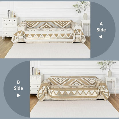 MYSKY HOME Couch Cover for Sectional Sofa Set for Dog Cat Pets Couch Cover 3 - Image 3